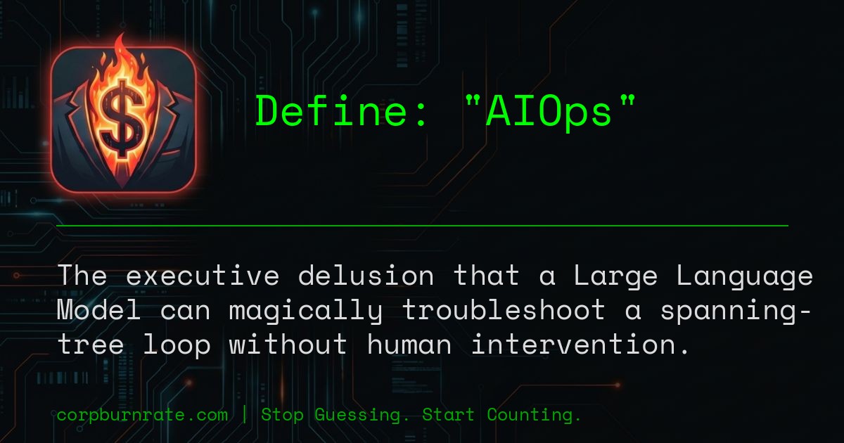 The corporate definition of AIOps
