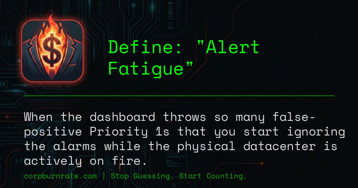 The corporate definition of Alert Fatigue