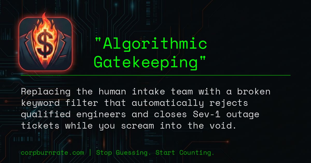 The corporate definition of Algorithmic Gatekeeping