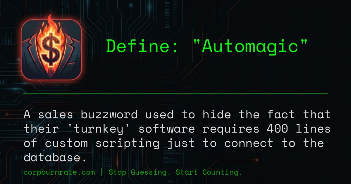 The corporate definition of Automagic