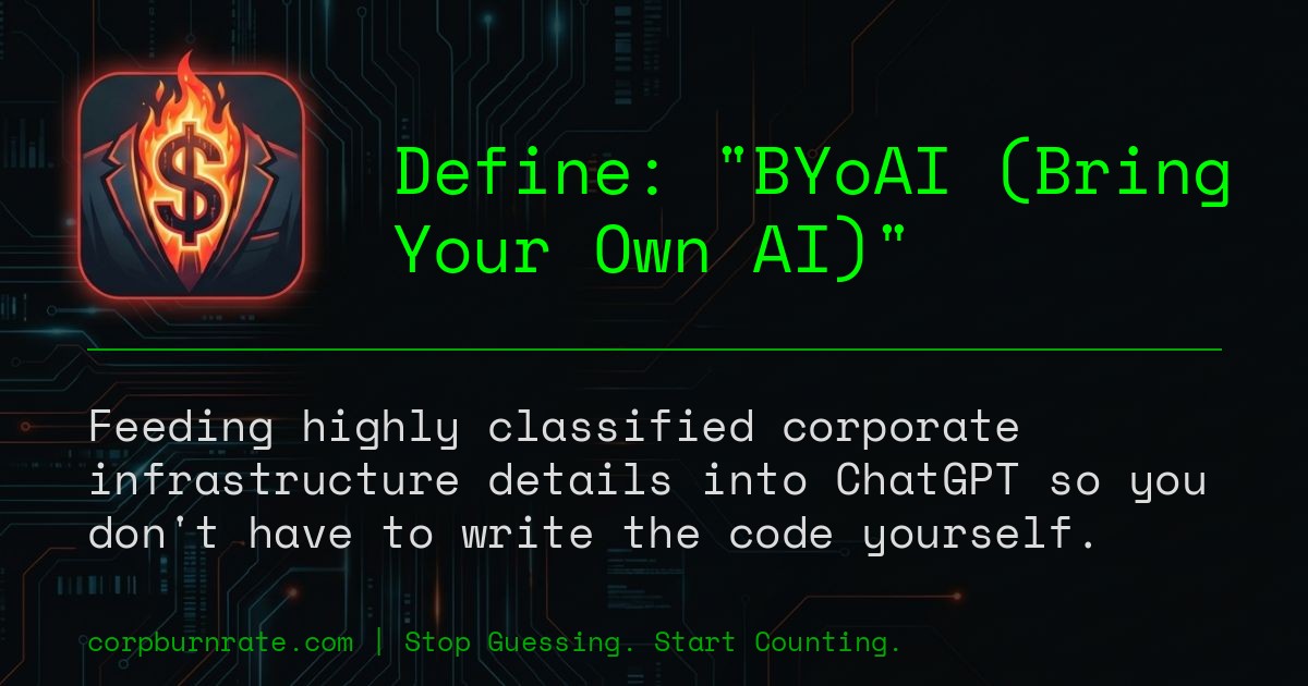 The corporate definition of BYoAI (Bring Your Own AI)
