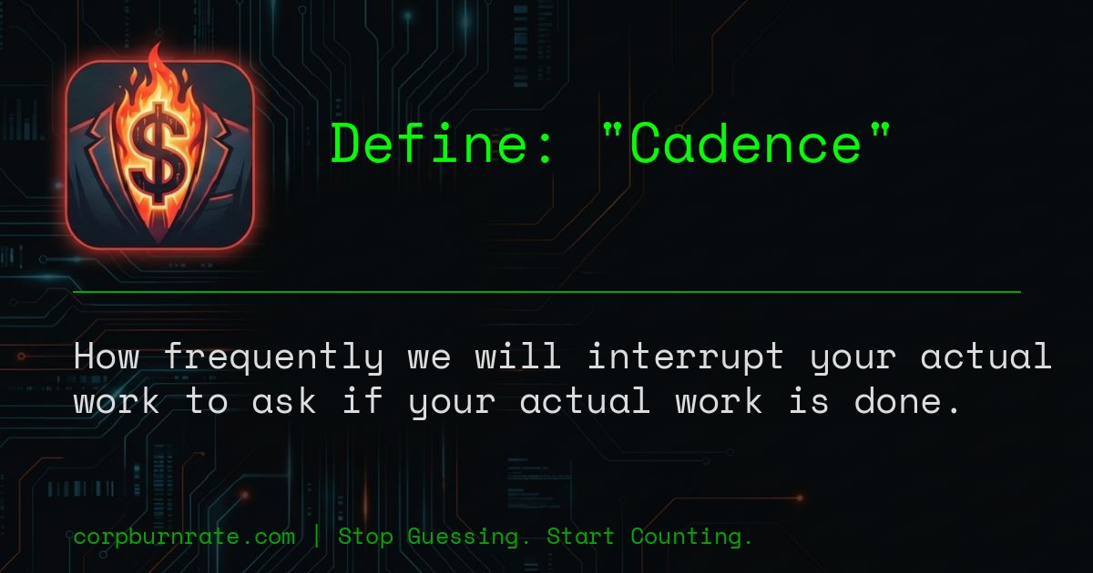 The corporate definition of Cadence