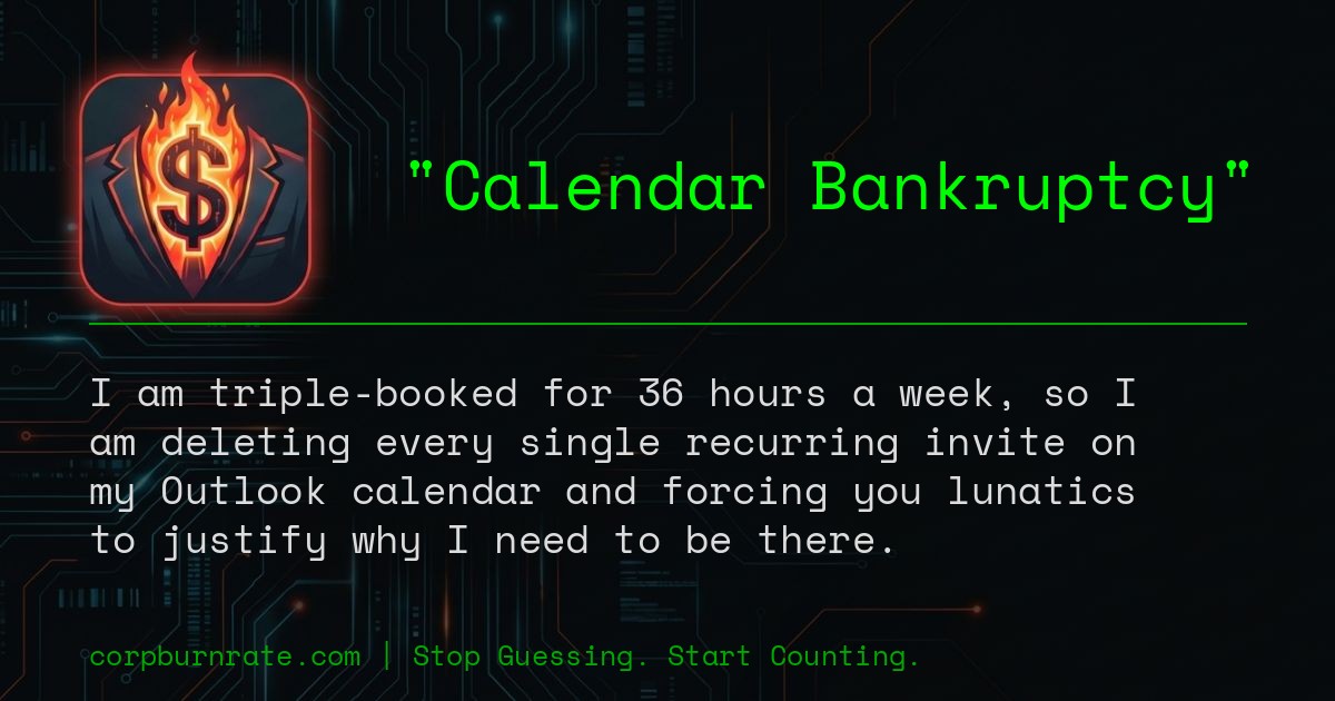 The corporate definition of Calendar Bankruptcy
