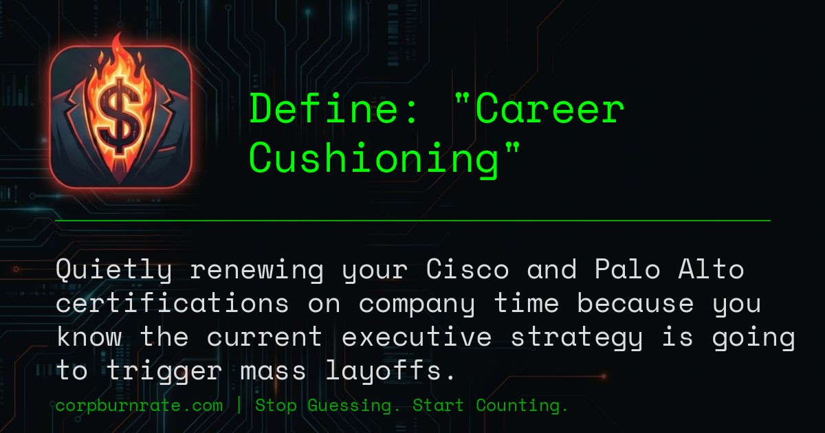 The corporate definition of Career Cushioning