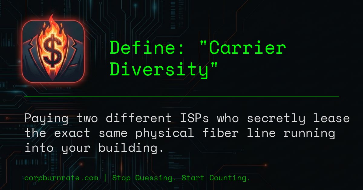 The corporate definition of Carrier Diversity