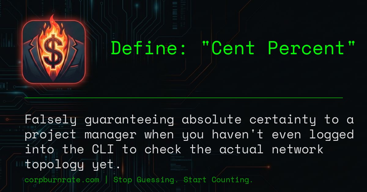 The corporate definition of Cent Percent