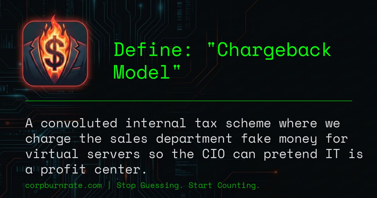 The corporate definition of Chargeback Model