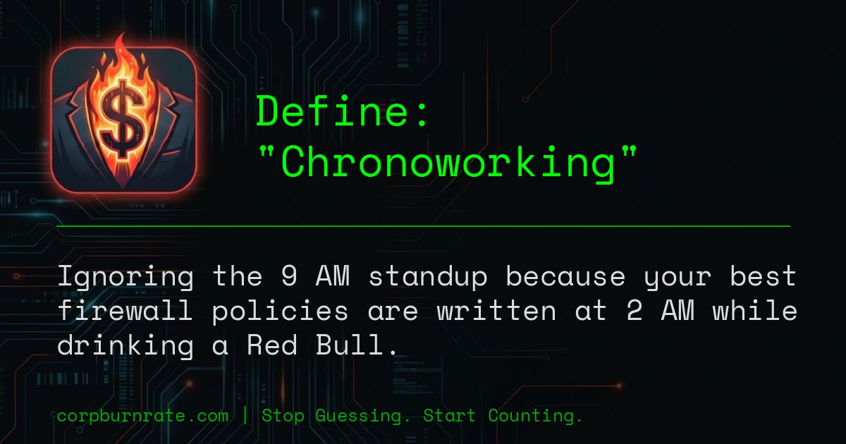 The corporate definition of Chronoworking