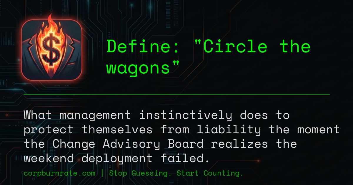 The corporate definition of Circle the wagons