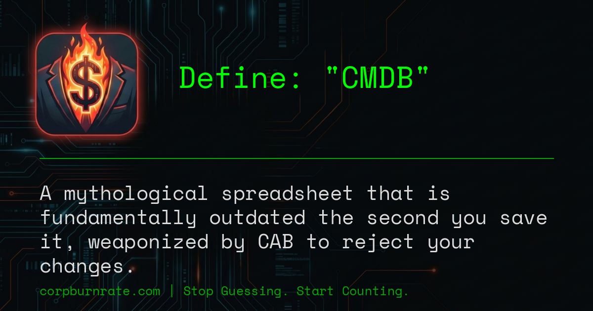 The corporate definition of CMDB