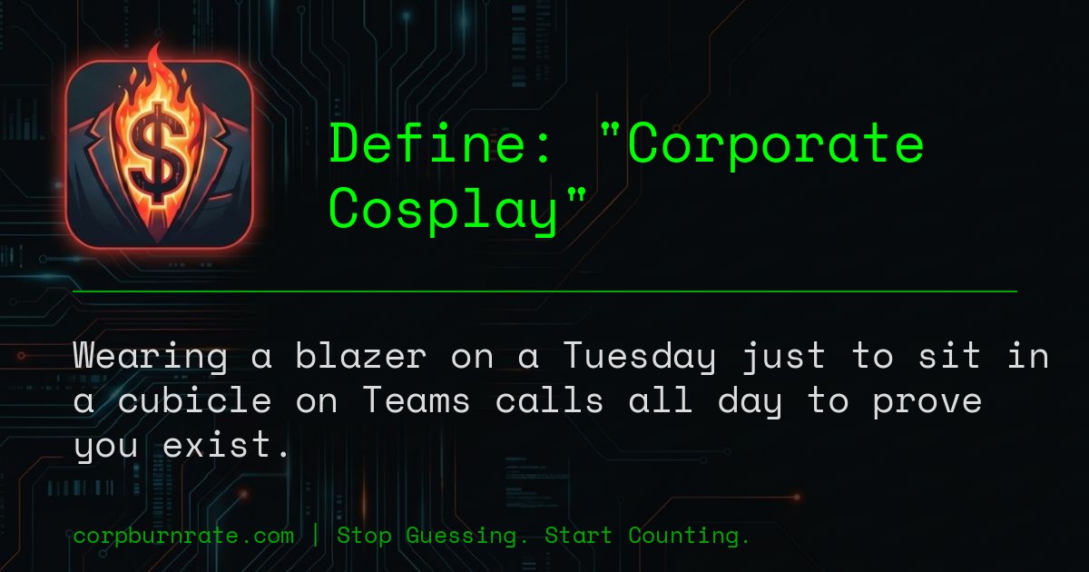 The corporate definition of Corporate Cosplay