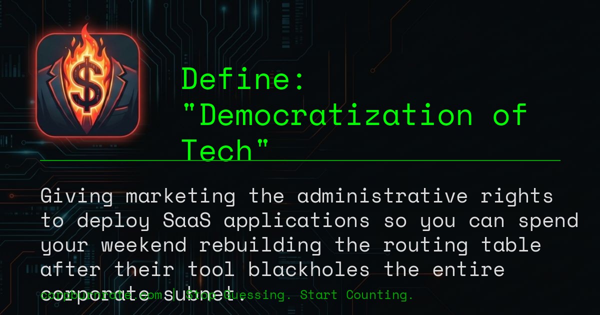 The corporate definition of Democratization of Tech