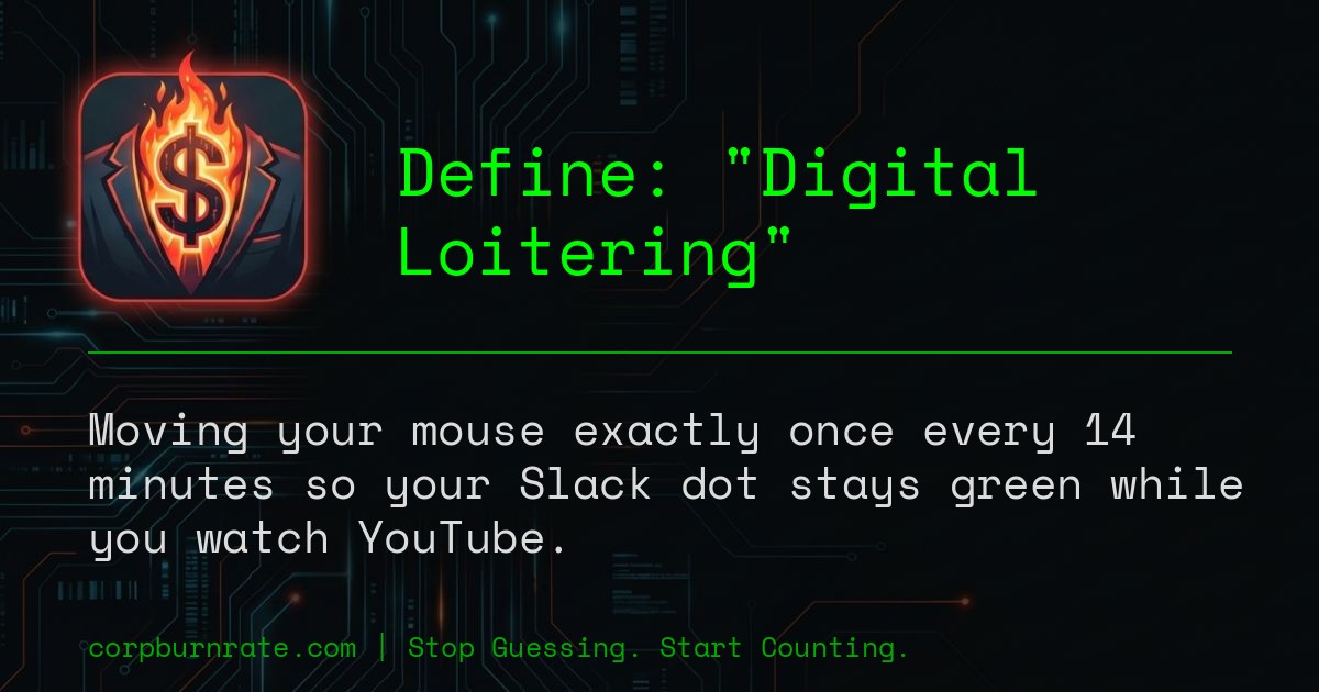 The corporate definition of Digital Loitering
