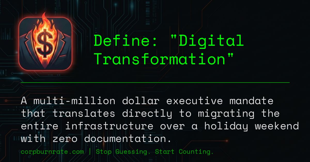 The corporate definition of Digital Transformation