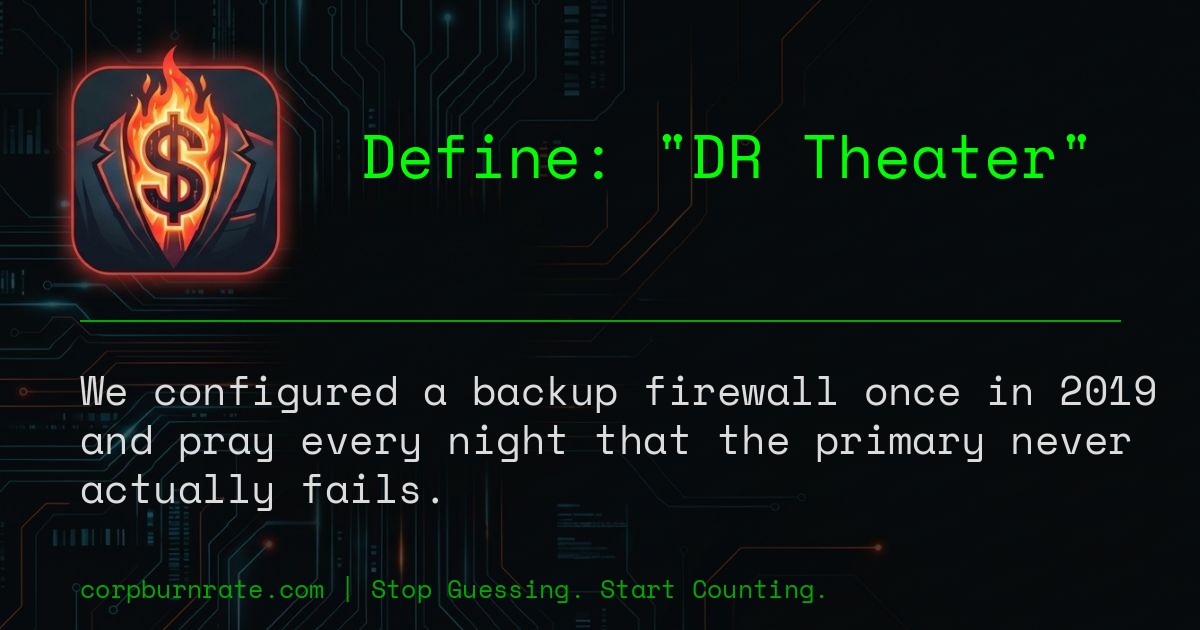 The corporate definition of DR Theater