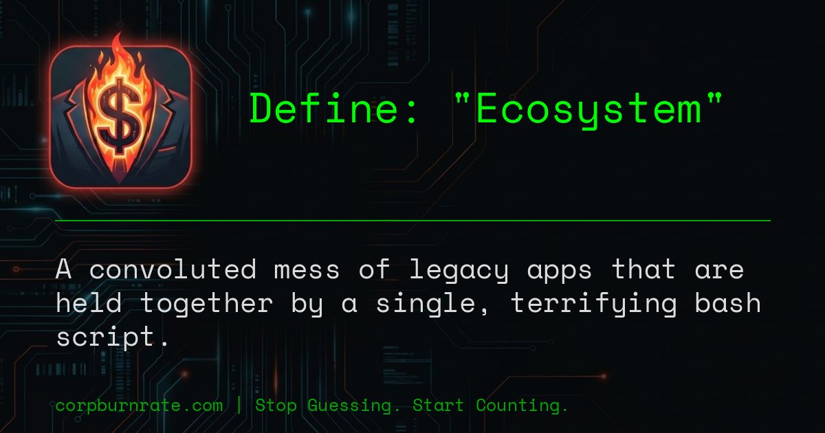 The corporate definition of Ecosystem