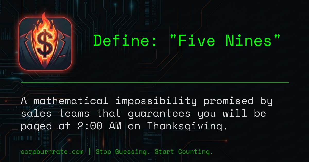 The corporate definition of Five Nines