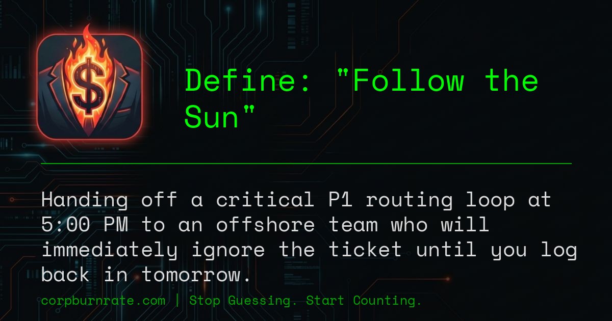 The corporate definition of Follow the Sun