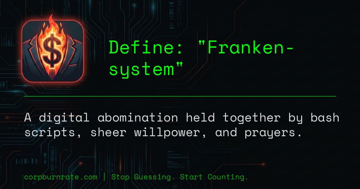 The corporate definition of Franken-system