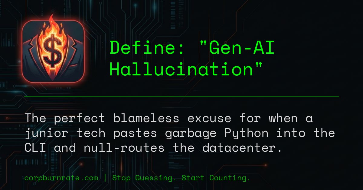 The corporate definition of Gen-AI Hallucination