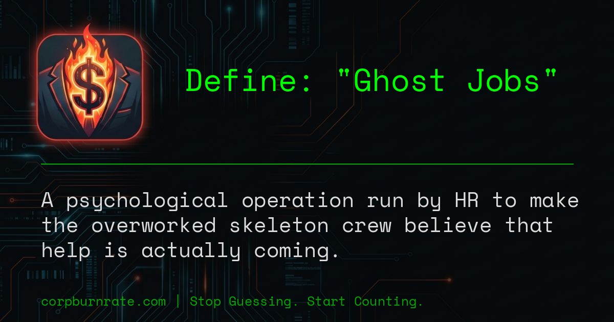 The corporate definition of Ghost Jobs