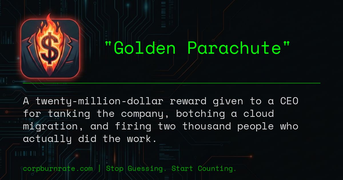 The corporate definition of Golden Parachute