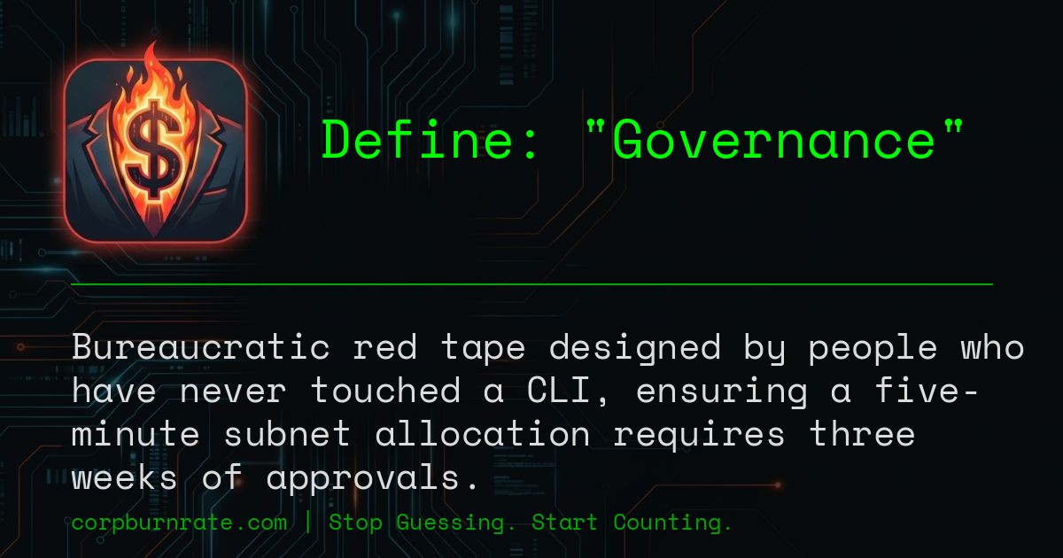 The corporate definition of Governance