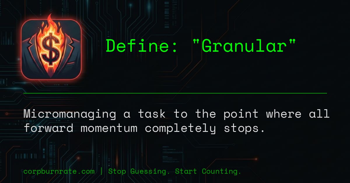 The corporate definition of Granular