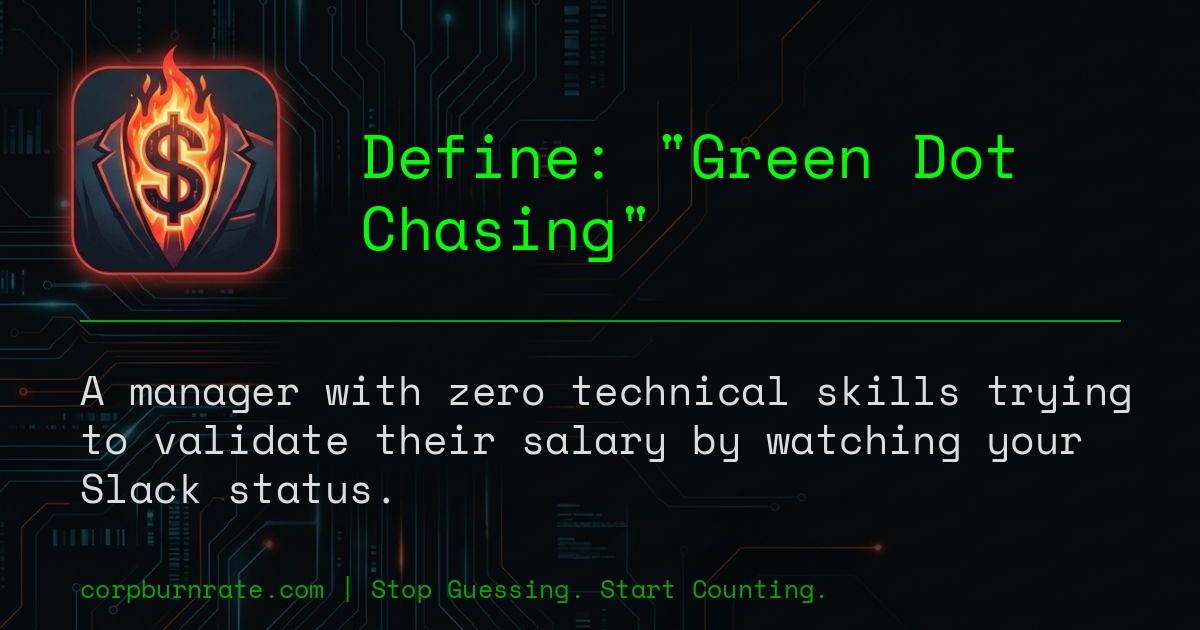 The corporate definition of Green Dot Chasing