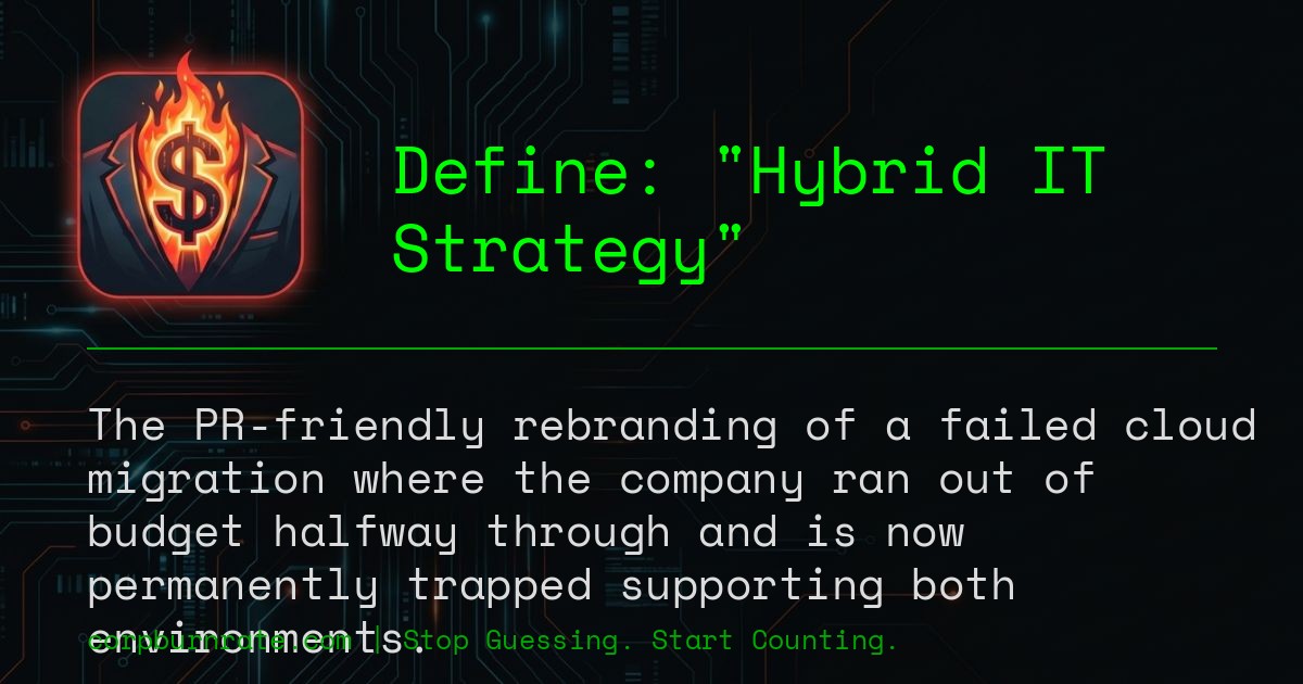 The corporate definition of Hybrid IT Strategy