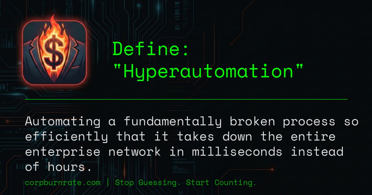 The corporate definition of Hyperautomation