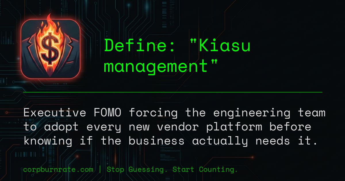 The corporate definition of Kiasu management