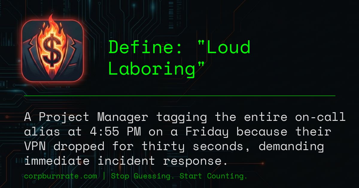The corporate definition of Loud Laboring