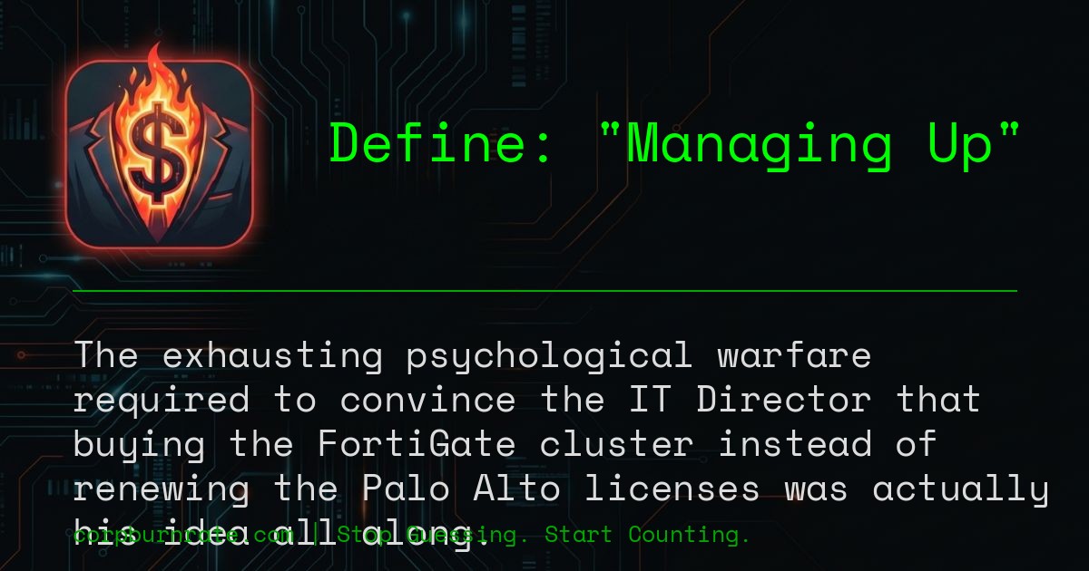 The corporate definition of Managing Up