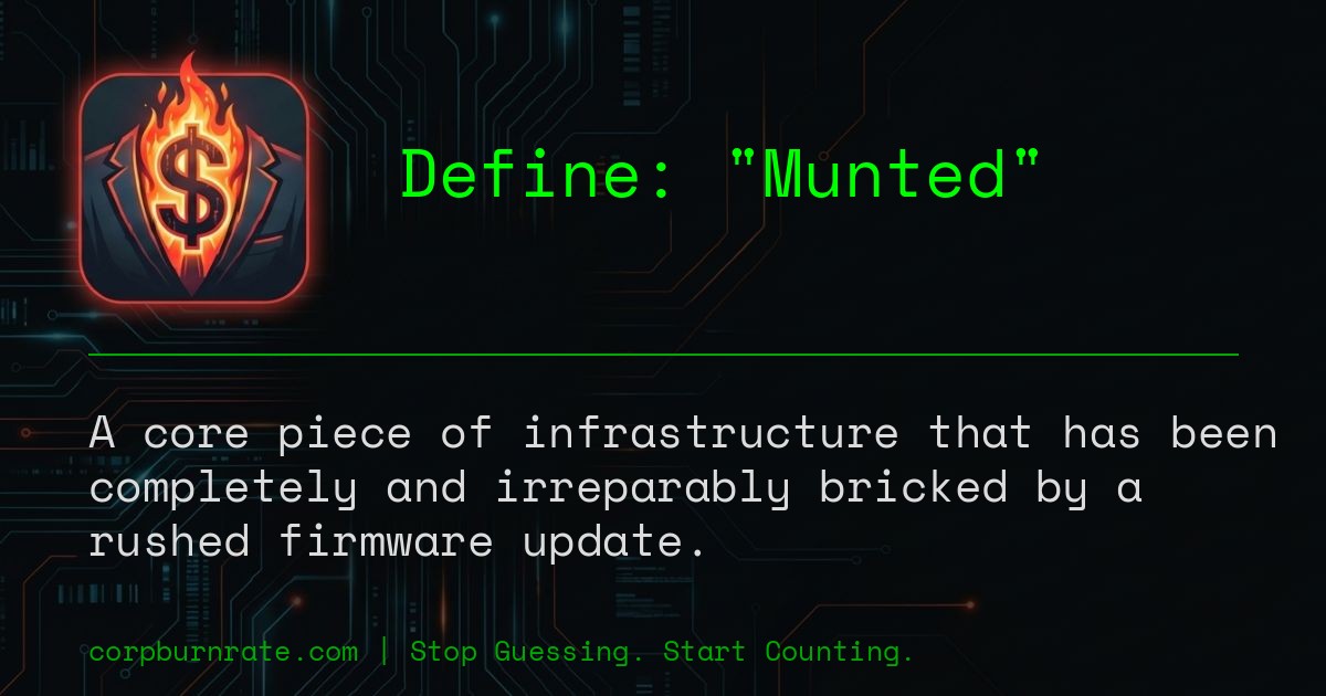 The corporate definition of Munted