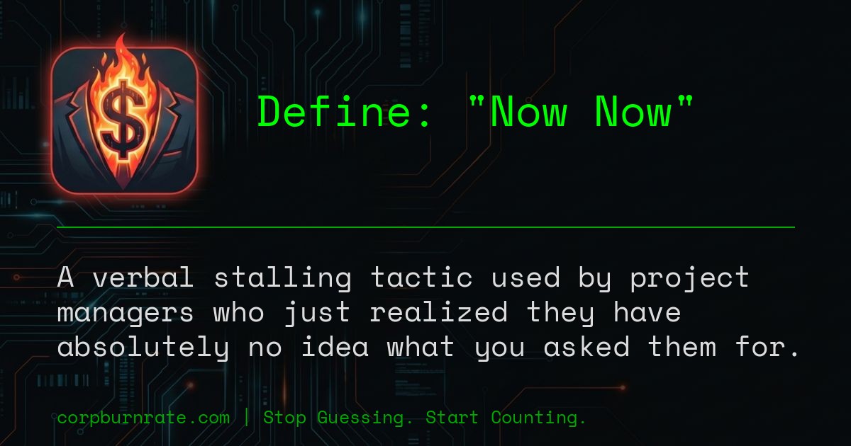 The corporate definition of Now Now