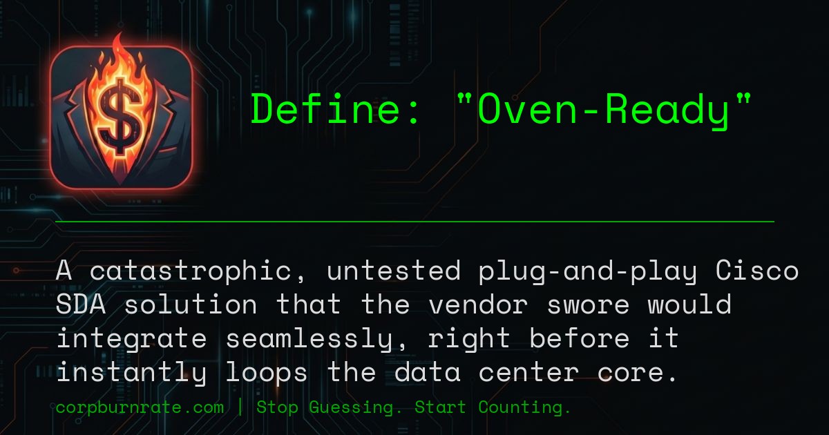 The corporate definition of Oven-Ready
