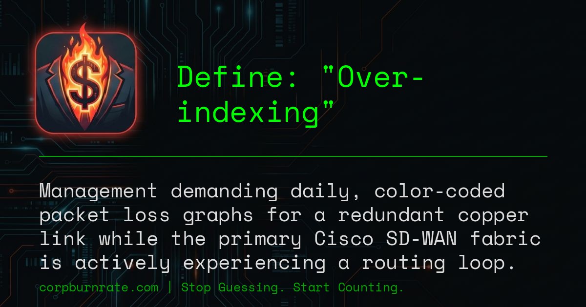 The corporate definition of Over-indexing