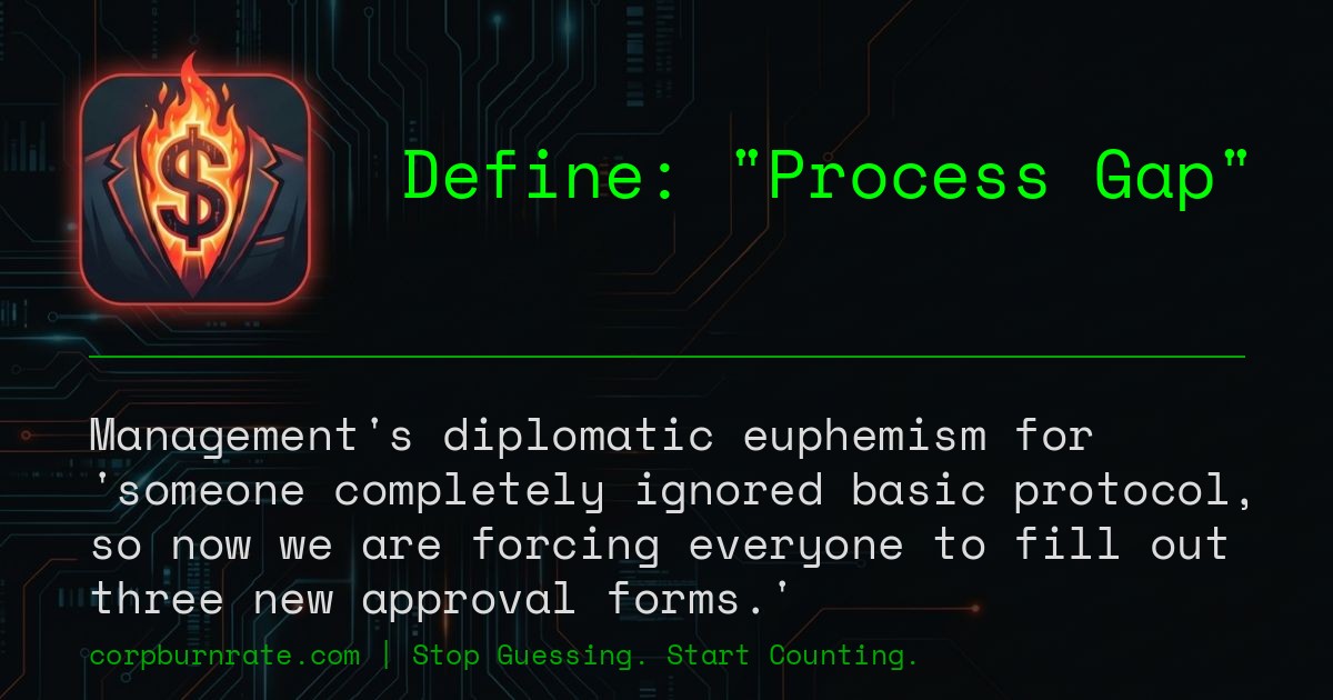 The corporate definition of Process Gap