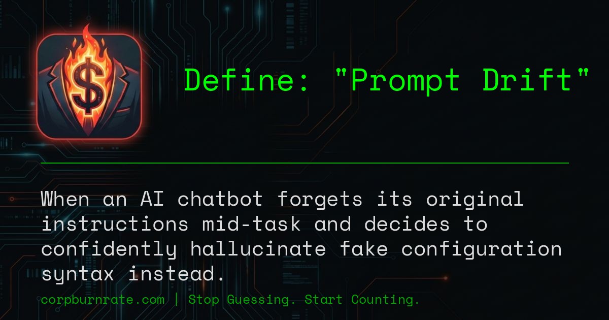 The corporate definition of Prompt Drift