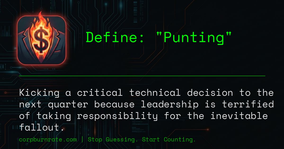 The corporate definition of Punting