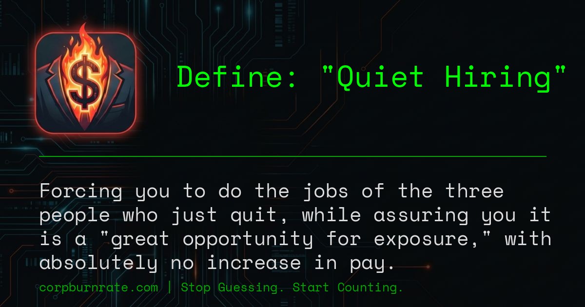 The corporate definition of Quiet Hiring