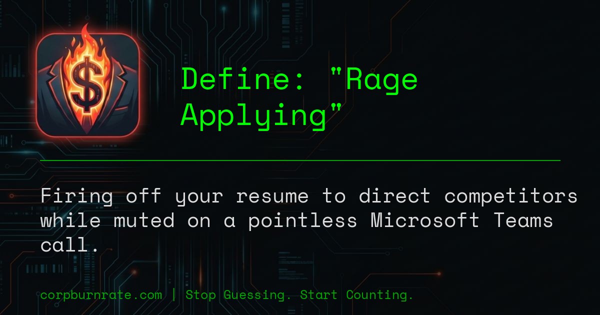The corporate definition of Rage Applying