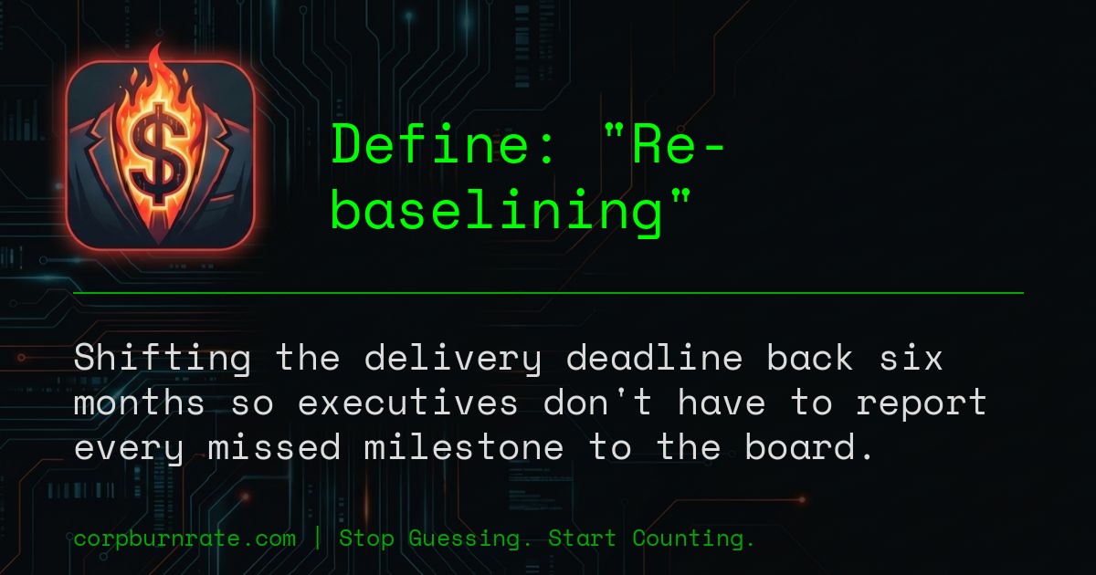 The corporate definition of Re-baselining