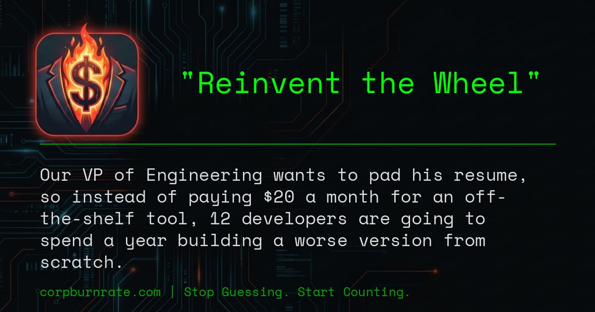 The corporate definition of Reinvent the Wheel