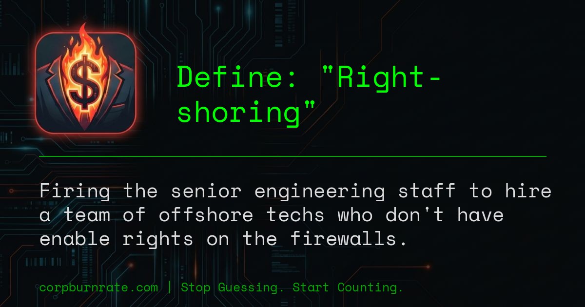 The corporate definition of Right-shoring