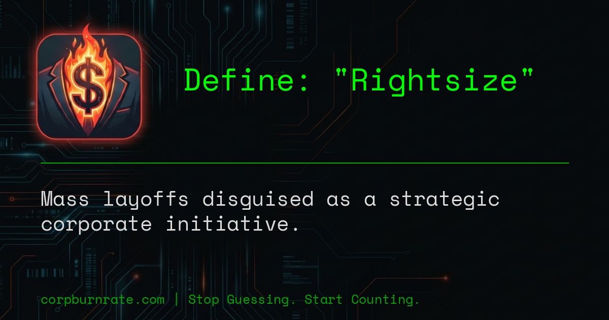 The corporate definition of Rightsize