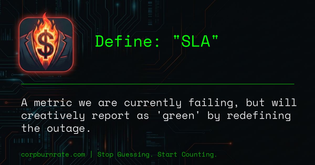 The corporate definition of SLA