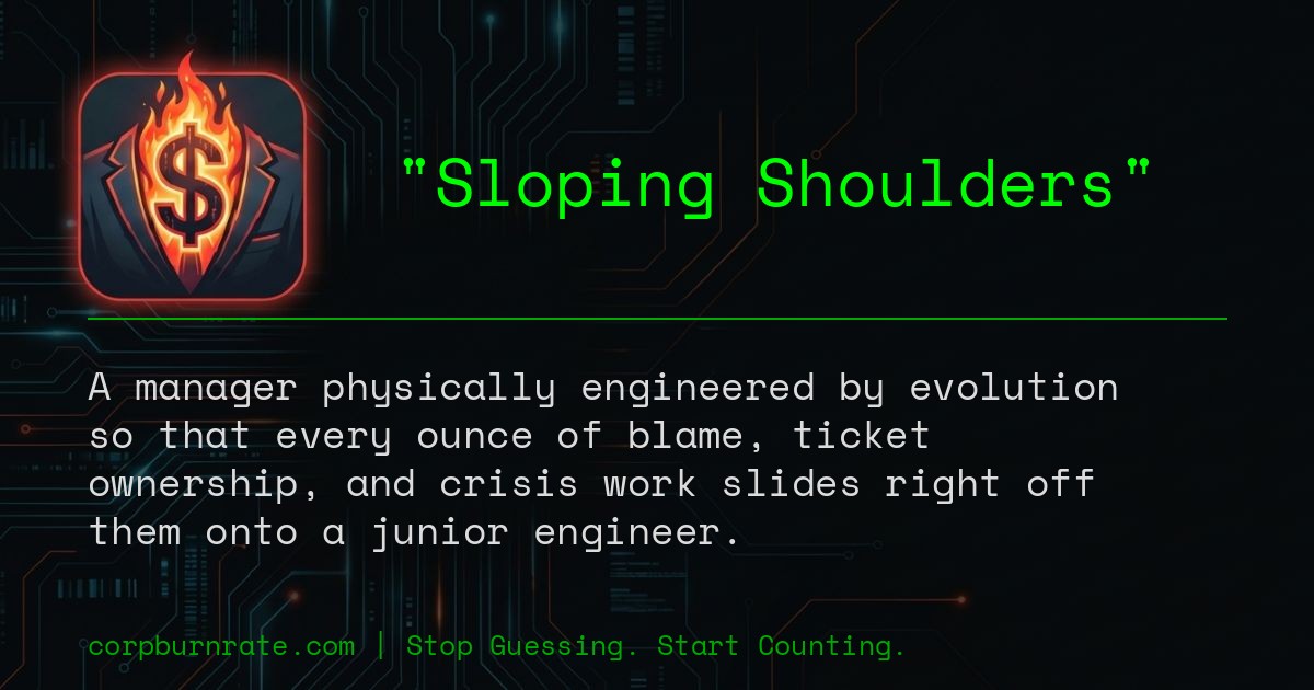 The corporate definition of Sloping Shoulders