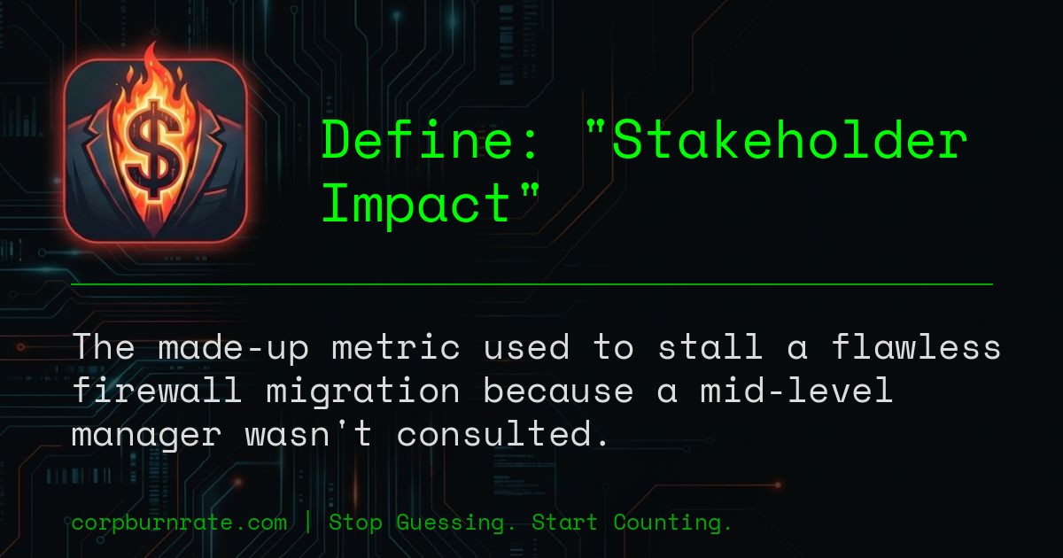 The corporate definition of Stakeholder Impact